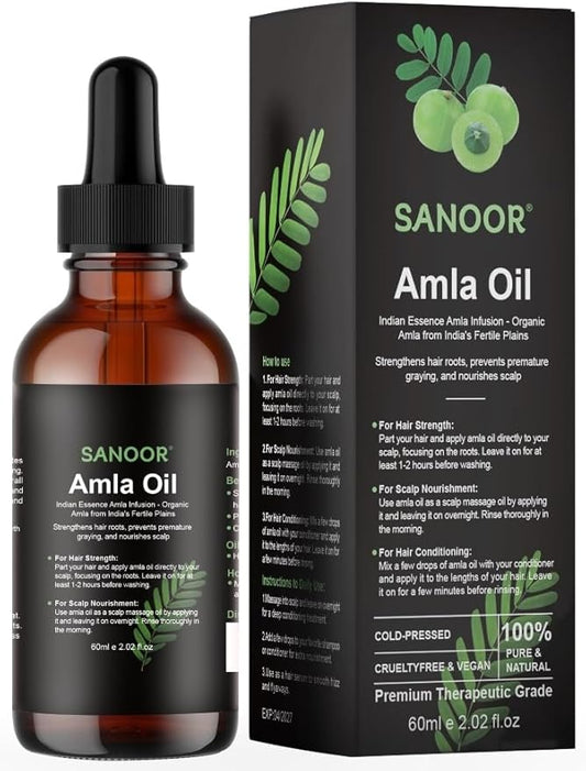 Indian Essence Amla Infusion | 100% Pure (2.02oz)| Infused with Nutrients Pure Hair Butter | Cold-pressed | 60ml