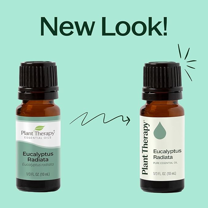 Plant Therapy Eucalyptus Radiata Essential Oil 10 mL (1/3 oz) 100% Pure, Undiluted, Therapeutic Grade