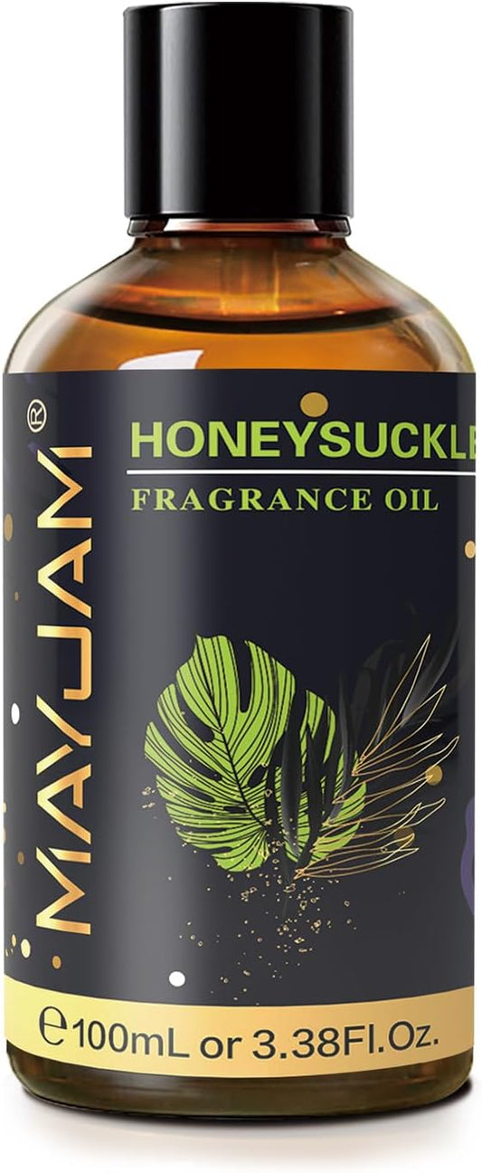 Honeysuckle Fragrance Oils Essential Oil - Honeysuckle Oil for Diffusers, 3.38FL.OZ/100ML Large Volume Fragrance Oil with Premium Glass Dropper