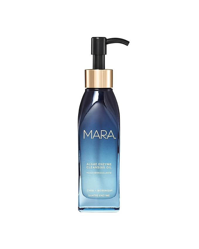 MARA - Natural Chia + Moringa Algae Enzyme Cleansing Oil | Plant-Based, Gluten-Free Skin Care | For All Skin Types, Hypoallergenic, Hydrating, Exfoliating, Make-Up Remover (4 oz | 120 ml)