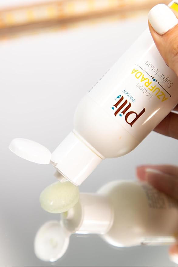 Pili Sulfur Lotion – Helps Control Oily Skin & Reduce Shine – Lightweight Face & Body Skincare – Fast-Absorbing & Non-Greasy Formula – 4.2 fl. oz.