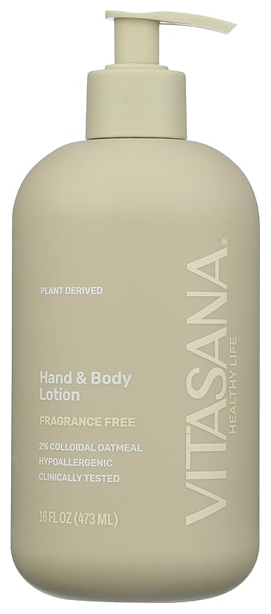 Hydrating Hand & Body Lotion, Plant-Derived, enriched w/Colloidal Oatmeal, EWG Verified, Hypoallergenic, Unscented 16oz