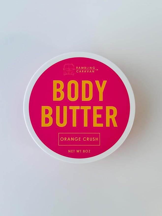 Body Butter, Orange Crush, 8oz, Body Moisturizer, Orange Crush