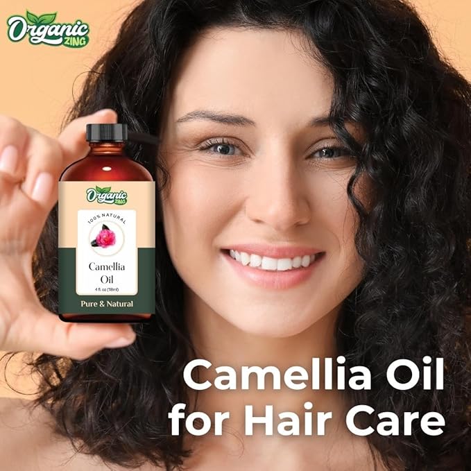 Camellia (Camellia Japonica) Oil | Pure & Natural Carrier Oil for Skincare, Hair Care & Massage - 118ml/3.99fl oz