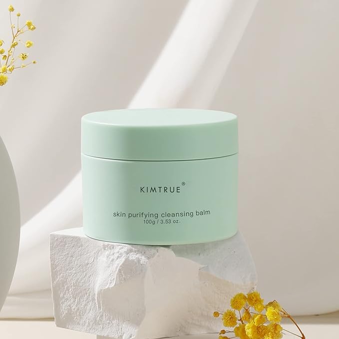 Kimtrue Makeup Cleansing Balm, Skin Purifying Makeup Remover Balm for Oily Skin, Gentle Facial Cleanser, Hydrate & Moisturize, 100g/3.53oz