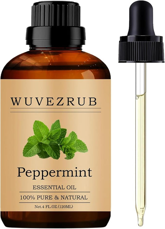 Peppermint Essential Oils 120ML, Pure Peppermint Essential Oil for Aromatherapy Diffuser - 4 Fl Oz