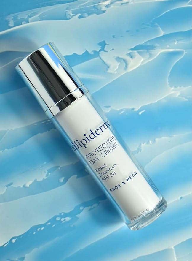 Trilipiderm Beach Lover Bundle - All-Body Moisture Retention Crème & Protective Day Crème Broad Spectrum SPF 30, Sunscreen Lotion Set for Face and Body, Travel Size