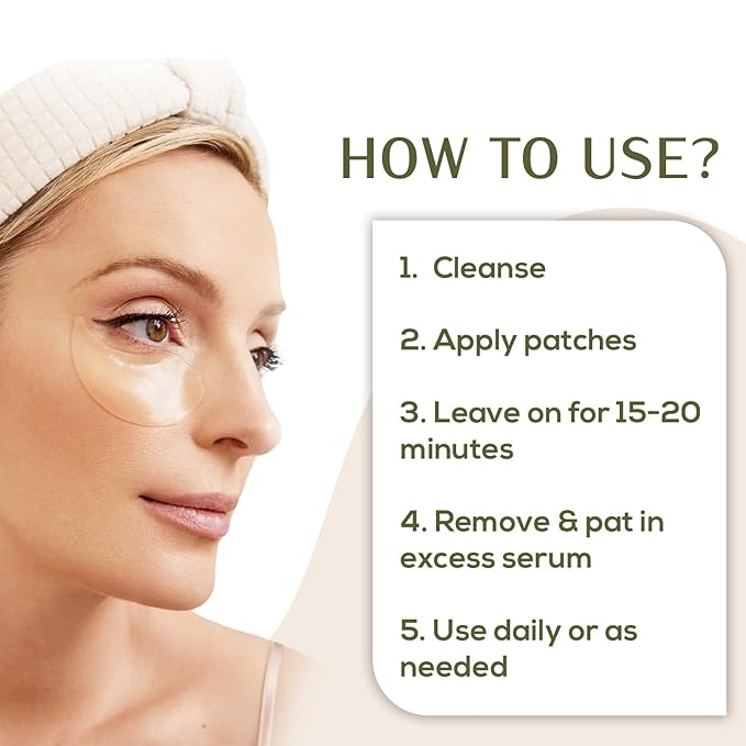 C.S.M CSM Hydrogel Eye Patches for Puffiness, Dark Circles, and Fine Lines – 30 Pairs (60 Masks) – Hydrating, Fragrance-Free