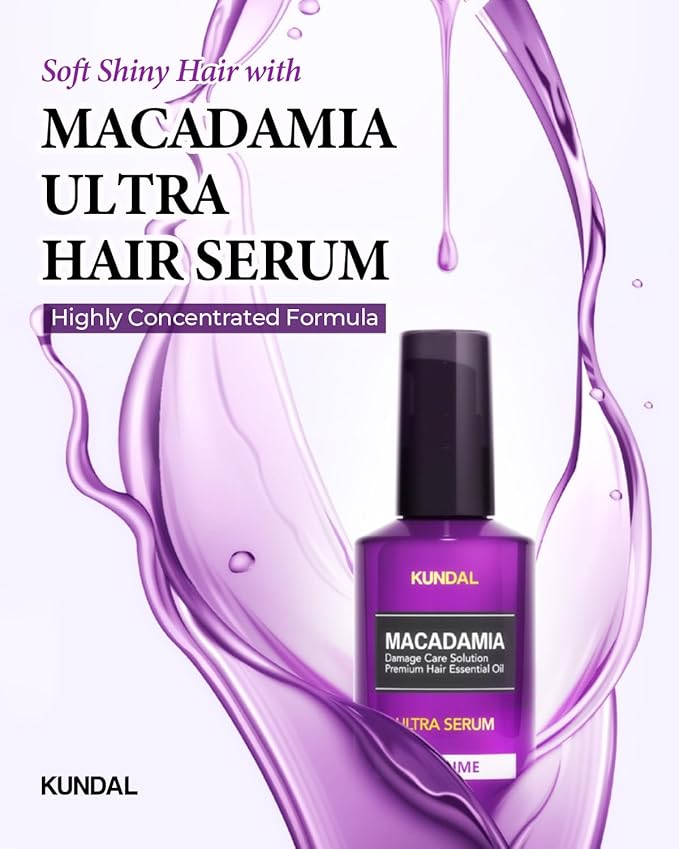 KUNDAL Intense Repair Quick Damaged Care Hair Serum [Cherry Blossom] - Premium Hair Essential Oil, Natural Ingredients, Deep Nourishment. 200ml (100ml x2ea) 6.76 fl. oz