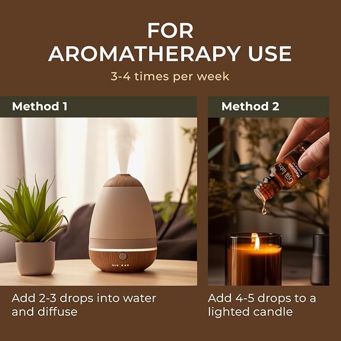 Gya Labs Marjoram Essential Oil for Diffuser - 0.34 Fl Oz - 100% Pure Natural Marjoram Oil for Skincare, Aromatherapy & Candles Making DIY, Massages - Sweet Minty Scent