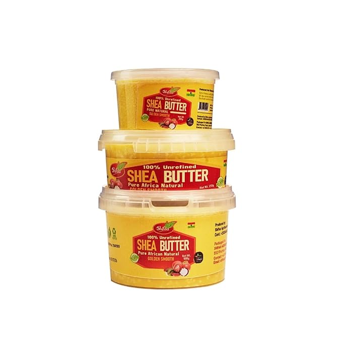 Shea Butter - 100% Pure and Unrefined from Ghana I Raw, Natural Moisturizer & Organic for Skin, Hair, Lips & Body - (Shifaa). Good for Scars and Rashes, Eczema - 7oz