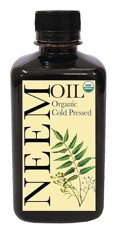 DAANA Neem Oil for Skin and Hair: Certified USDA Organic, Extra Virgin, Cold Pressed (12 Fl Oz)