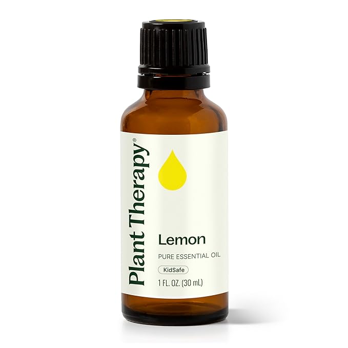 Plant Therapy Lemon Essential Oil for Diffuser 30 mL (1 oz) 100% Pure, Undiluted, Natural Aromatherapy, Lemon Oil for Skin & Cleaning, Therapeutic Grade