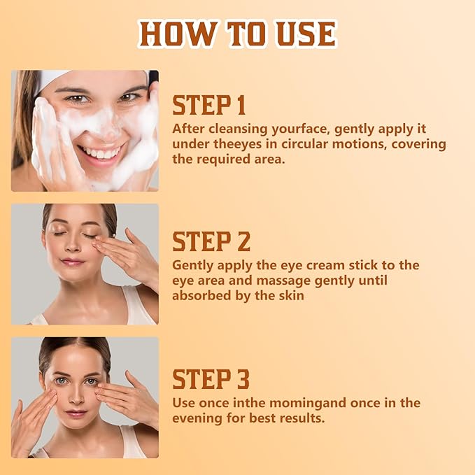 2 PCS Lumibalm Eye Serum Stick, Lumibalm Balm Stick, For Under Eye Bags, Erase Dark Circles Fade Lines, Deeply Moisturizes, Anti Aging Serum Stick