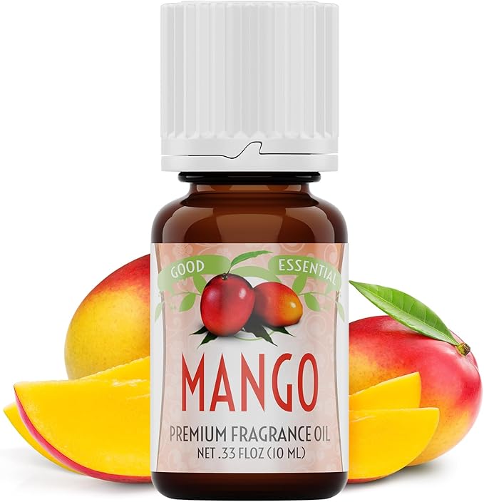 Good Essential 10 ml Mango Fragrance Oil for Diffuser, Soap, Candles, Room Spray, Lotions - 0.33 fl oz (10 ml) - Candle Fragrance Oil - Mango Scent for Body Butter