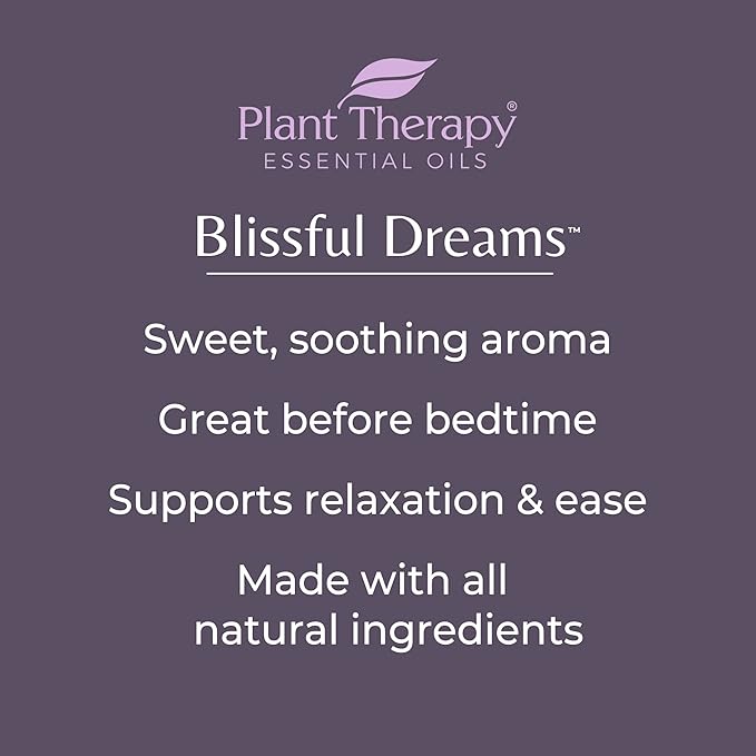 Plant Therapy Blissful Dreams Essential Oil Blend 30 mL (1 oz) 100% Pure, Undiluted, Natural Aromatherapy