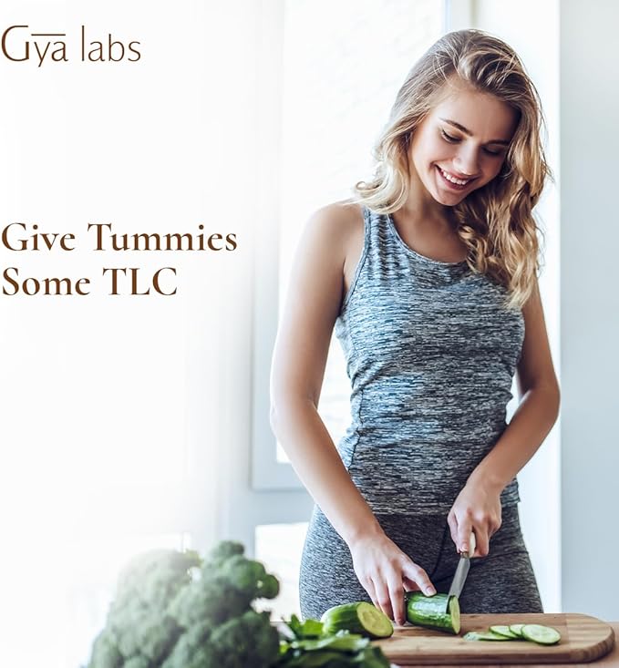 Gya Labs Digestion Relief Essential Oil Blend - 100% Pure Natural, Fresh & Herbaceous Scent (0.34 Fl Oz)