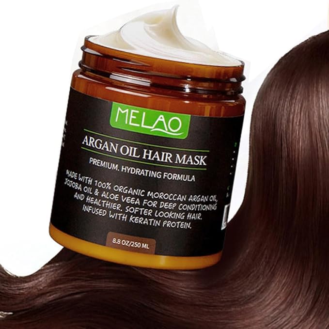 Hair Treatment Deep Repair Conditioning Argan Oil Hair Mask Essence for Dry Damaged Hair All Hair Types 8.8 oz