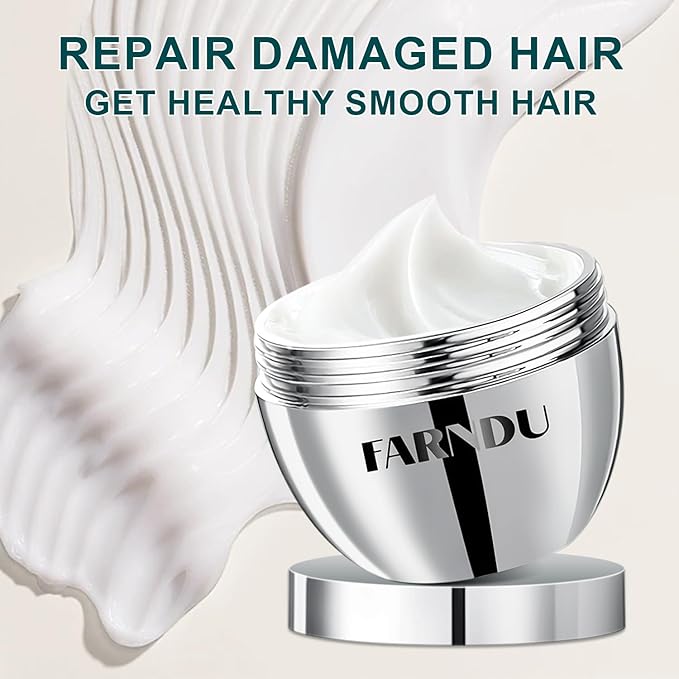 Hair Mask for Damaged Hair, Rosemary Keratin Collagen Deep Repair Conditioning Hydrating Hair Mask for Dry Damaged Frizzy Hair 10.15oz 300ml