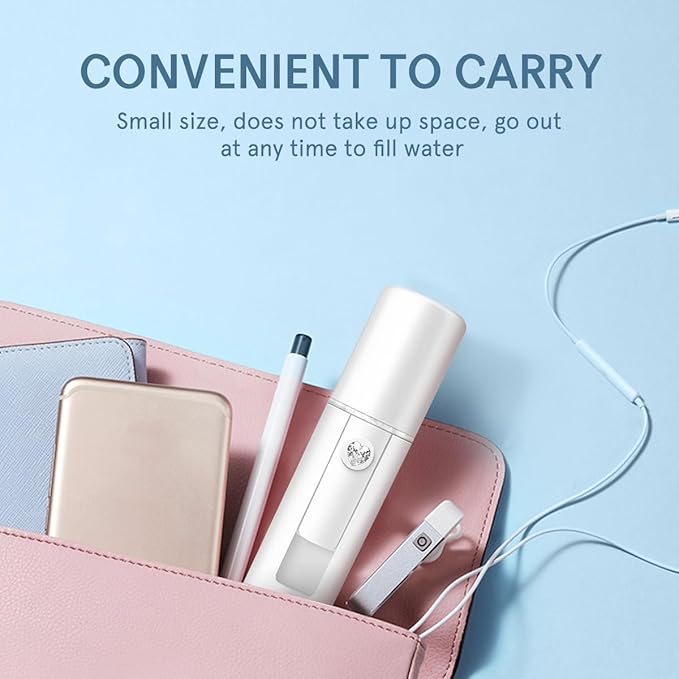 Frcolor Nano Facial Mister Atomization Eyelash Extensions Mist Atomization Facial Humectant Steamer Cool Mist Face Hydration Sprayer Beauty Skin Care