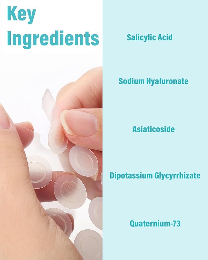 Microdart Acne Patch (27 Patches) - Hyaluronate Acid & Salicylic Acid Hydrocolloid Pimple Patch for Deep, Early and Hidden Blemishes (27 Count (Pack of 1))