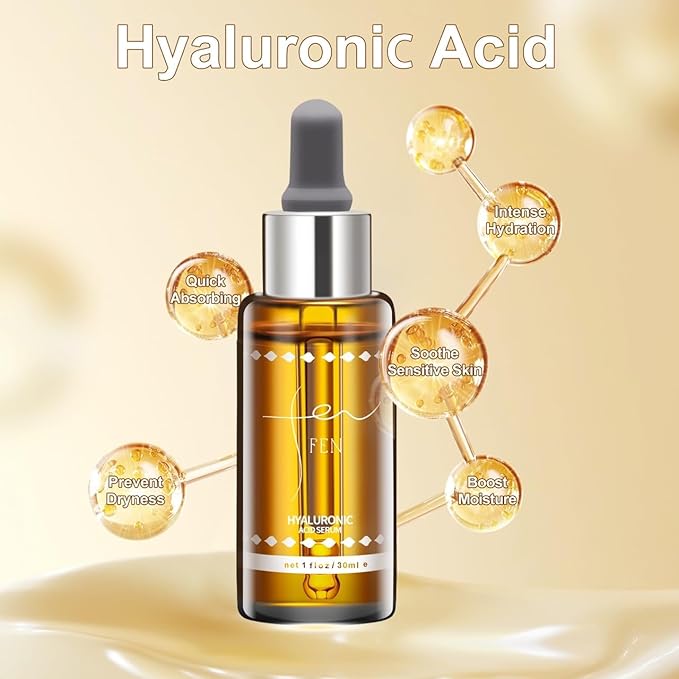 85% Hyaluronic Acid Serum – Deep Hydration & Anti-Aging Moisturizer, Lightweight & Fast-Absorbing, Enriched with B5,Aloe & Chamomile for Plump, Radiant, Glass Skin – 30ml / 1oz