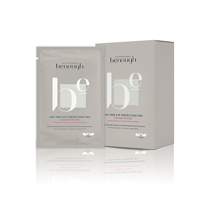 [Dark Circles & Puffy Eyes Treatment Korean Sheet Mask] Lint-Free Eye Perfection Pro Cooling Patches 20 Pack - Hydrogel Under Eye Pads, Hyaluronic Acid, Caffeine, Eyelash Extension Application