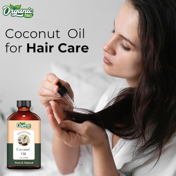 Coconut (Cocos Nucifera) Oil | Pure & Natural Carrier Oil for Skincare, Hair Care and Massage - 118ml/3.99fl oz
