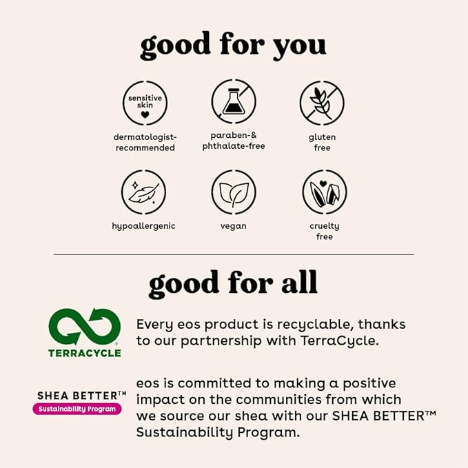 eos Cashmere Skin Collection Pre-Shave Scrub- Vanilla Cashmere Scented, Body Scrub, 7 fl oz