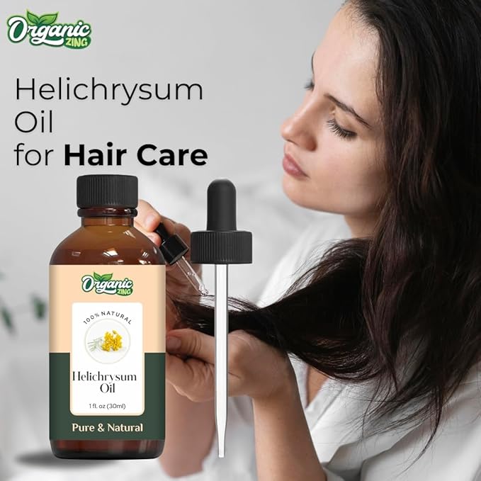 Helichrysum (Helichrysum Italicum) Oil | Pure & Natural Essential Oil for Skincare, Hair Care, Aroma & Diffuser- 30ml/1.01fl oz