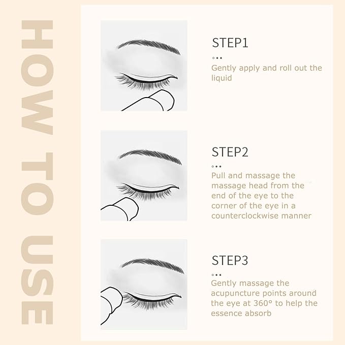 Dinkiss Lutein Eye Essence Oil - Lutein Eye Essence Oil, Lutein Eyes Vc Cream to Improve Eyes Bags Dark Circles (1pcs, 8ml/pcs)