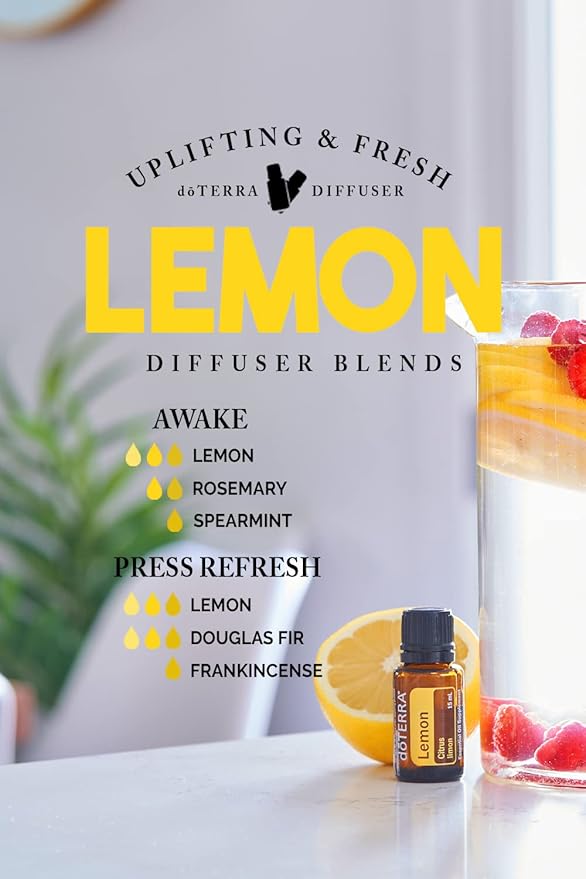 doTERRA Lemon Essential Oil - 15 ml (2 Pack)