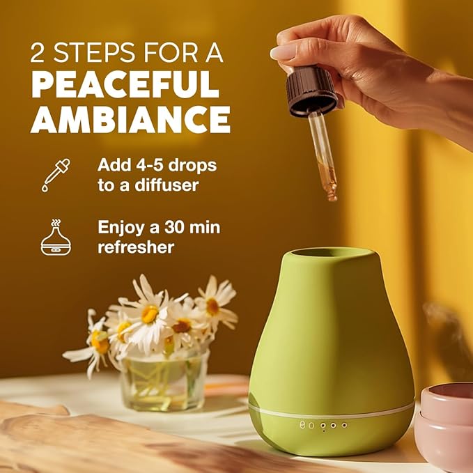 Kukka Roman Chamomile Essential Oil for Relaxation Diffuser, Skin & Body - 4 Fl Oz - 100% Pure Natural, for Aromatherapy & Soap Making Scent DIY