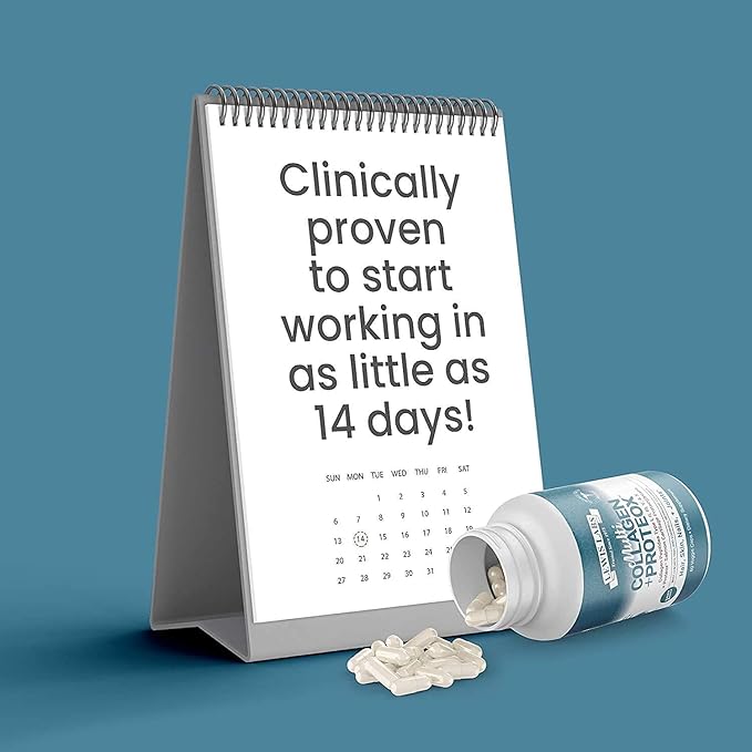 Multi Collagen Peptides Types I, II, III, V & X Hydrolyzed Protein Capsules – Grass-Fed, Blend with Digestive Enzyme – for Skin, Hair, Nails, Joints & Gut Health, Unflavored (60 Count (Pack of 2))