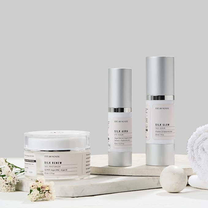 EST. 88 Monde Under Eye Serum – Vegan Retinol & Hyaluronic Acid, Treats Dark Circles, Eye Bags, Puffiness, Fine Lines & Wrinkles – 0.5 Fl Oz