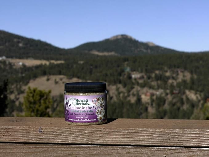 Dreamtime in the Water Herbal Bath Salts - For Soothing Relaxation – With Lavender Essential Oil and Chamomile, 18 Ounces