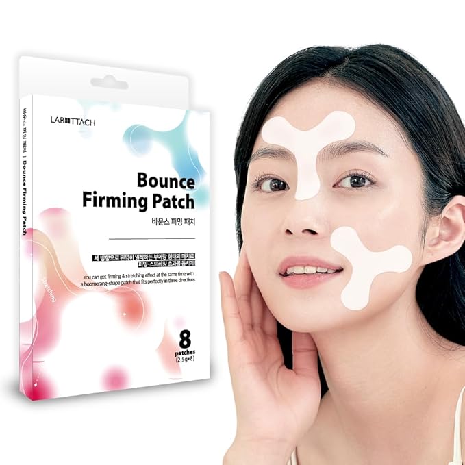 Forehead Wrinkle Patches – 8pcs | Labottach Korean Skincare Hydrogel Firming Patch for Between Eyes, Smile Lines & Fine Lines with Adenosine, Tartaric Acid | Stretch & Lift | Home Skin Care