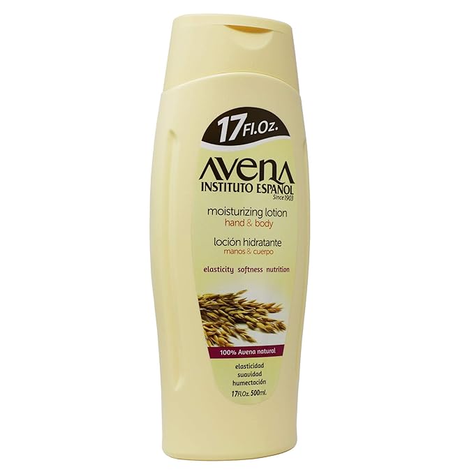 Avena Instituto Español Moisturizing Hand and Body Lotion, Helps Moisture Soften and Nourish your skin, 2-pack Of 17 FL Oz, 2 Bottles