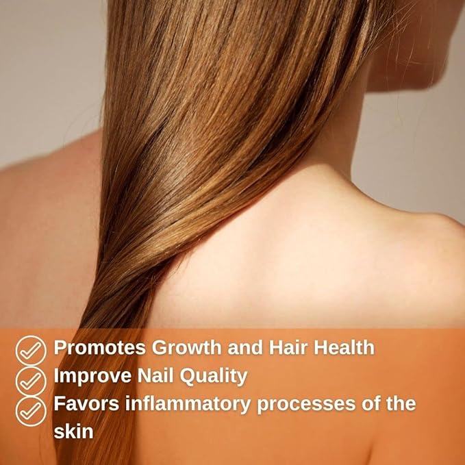 Biotin Vitamin for Hair Growth, Biotin 10000mcg, Improves Skin and Nails Quality, Vitamin B7, Supplement for Women, Gluten Free, 120 Softgels