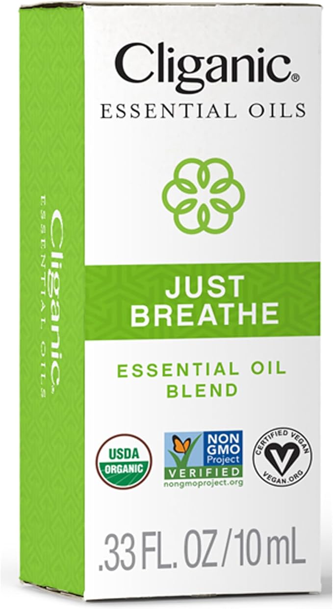 Cliganic Organic Essential Oils Blend - Deep Breaths - State of Flow (Packaging May Vary)
