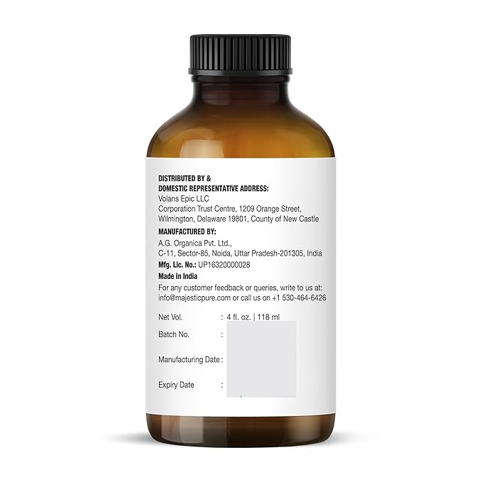 MAJESTIC PURE Lemongrass Essential Oil | 100% Pure and Natural Lemongrass Oil | Premium Grade Essential Oils for Hair Care, Home Diffusers, Skin, Aromatherapy, Massage and Humidifiers | 4 Fl Oz