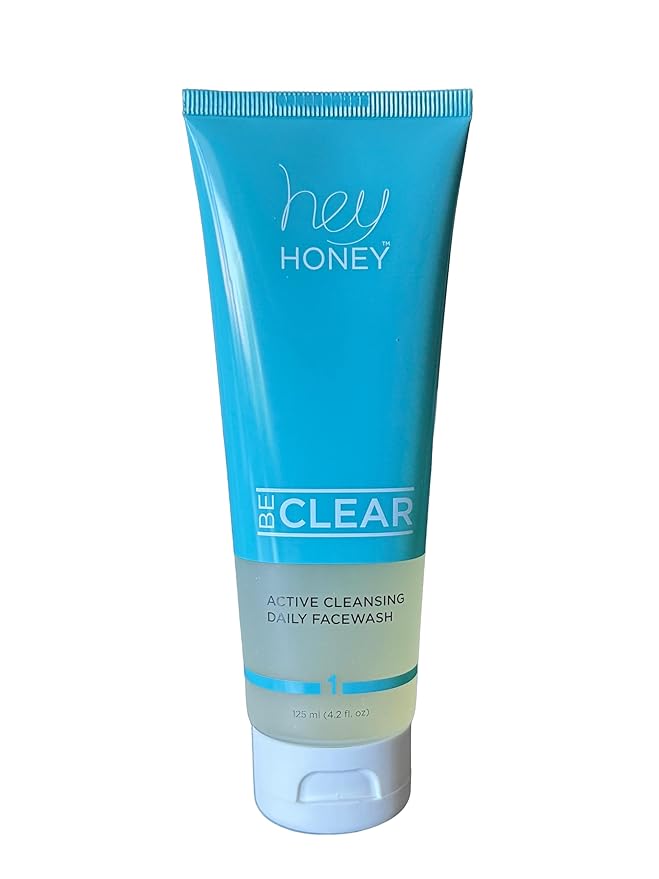 Hey Honey BE CLEAR Acne Skincare Routine: Daily Facewash, Deep Pore Cleanser & Clarifying Overnight Treatment | Natural Formula with Propolis, Squalane & Honey Fights Blemishes, Balances Oily Skin.