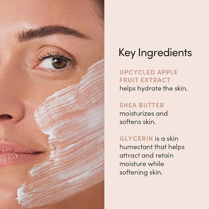 Intense Hydrating Mask - Moisturizing Face Mask with Shea Butter - All Skin Types, Vegan, Cruelty Free, Fragrance Free, 1.799 OZ