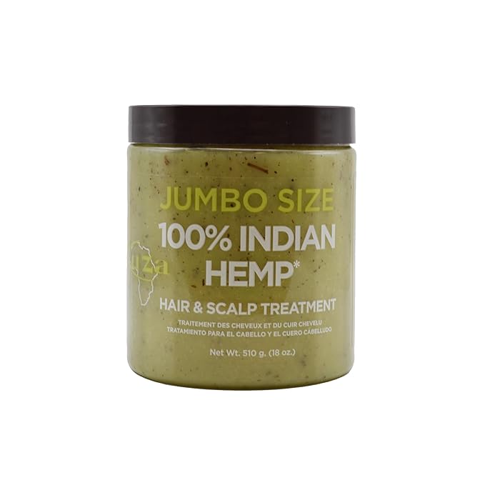 Kuza 100% Indian Hemp Hair & Scalp Treatment - Improves Dry Hair and Scalp Health - JUMBO SIZE 18 oz