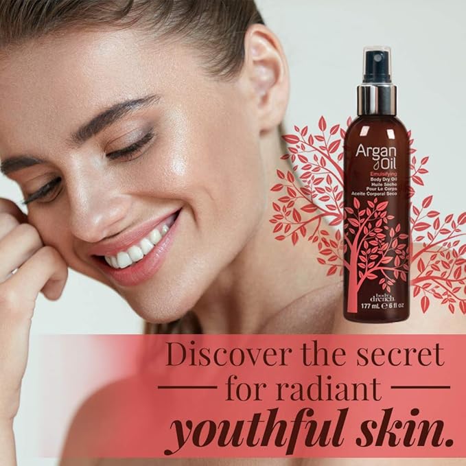 Body Drench Emulsifying Dry Body Oil Mist – Body Oil for Dry Skin & Aging Skin, Restores Moisture & Improves Elasticity, Lightweight Spray Formula, 6 oz