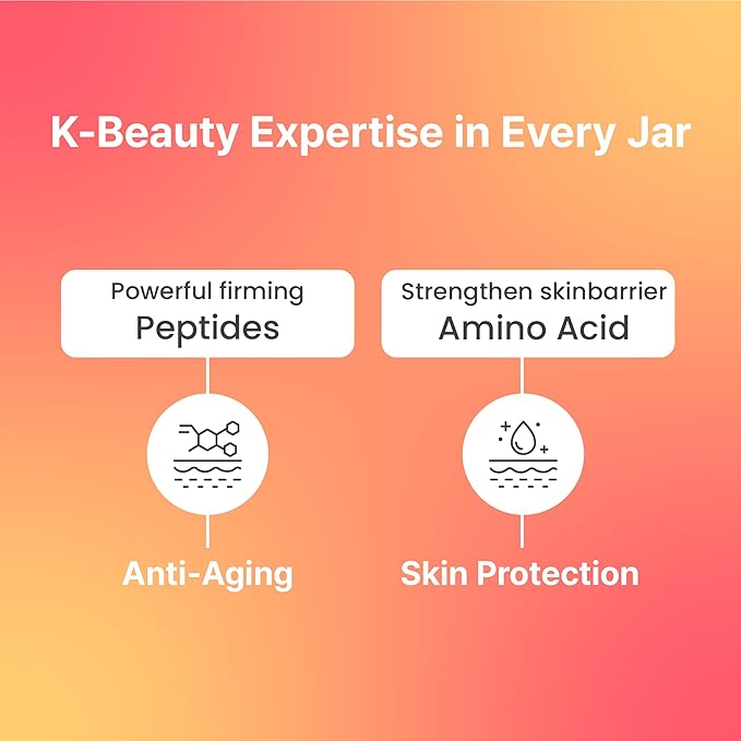 Bouncy Bliss Body Cream Creamy Velvet Vanilla & Sun-Kissed Peach, Deep Hydration for Smooth & Radiant with Coconut & Jojoba Oil, Collagen & Avocado Extract, K-BEAUTY, 6.76 fl. oz.