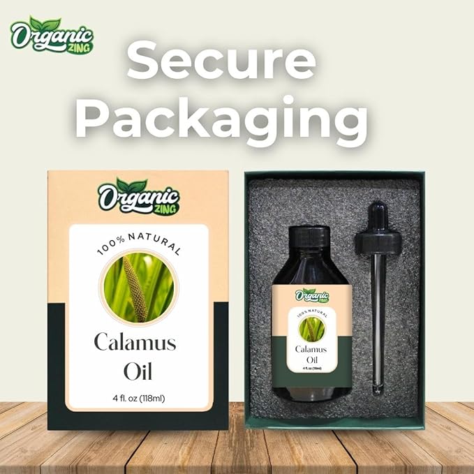 Calamus (Acorus Calamus) Oil | Pure & Natural Essential Oil for Skincare, Hair Care, Aroma & Diffusers - 118ml/3.99fl oz