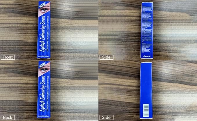 Lash Serum, W3W Eyelash Growth Serum, Eyelash Serum, Lash Serum for Boost Lash Growth Serum, Advanced Formula for Longer, Fuller, and Thicker Lashes, 3 ML (Blue)