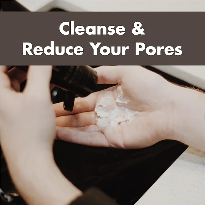 Rascal Men's Face Cleanser - Face Wash for Men, Deep Cleansing Men's Face Wash with Activated Charcoal and Orange Peel Oil to Cleanse Pores, Tone Skin, and Provide a Refreshing Natural Scent - 4 Oz