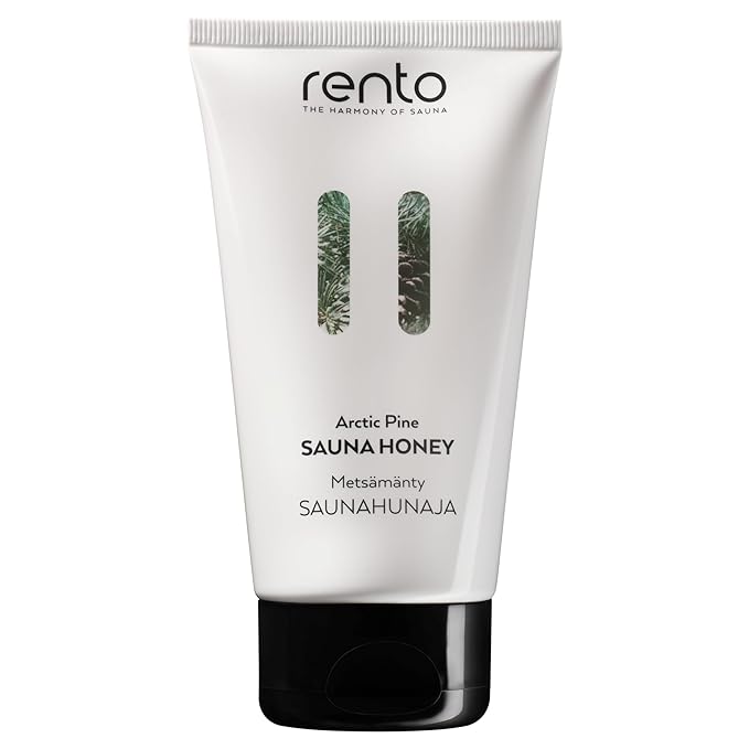 RENTO Sauna Honey 5 Fl. Oz. (150 ml) for Face & Body, Nourishes the Skin, Helps to Open the Pores and Increases Sweat Secretion, 3 Types: Arctic Pine, Birch, Blueberry (Regular, ARCTIC PINE)